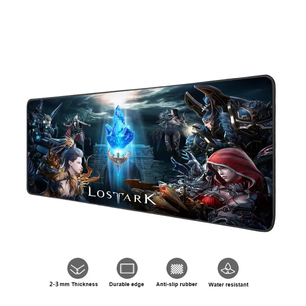 Gaming Mouse Pad Xxl LOST ARK Desk Gadgets Offices Accessories Computer Desk Mat Mousepad Gamer Office Rug Extended Mats Anime