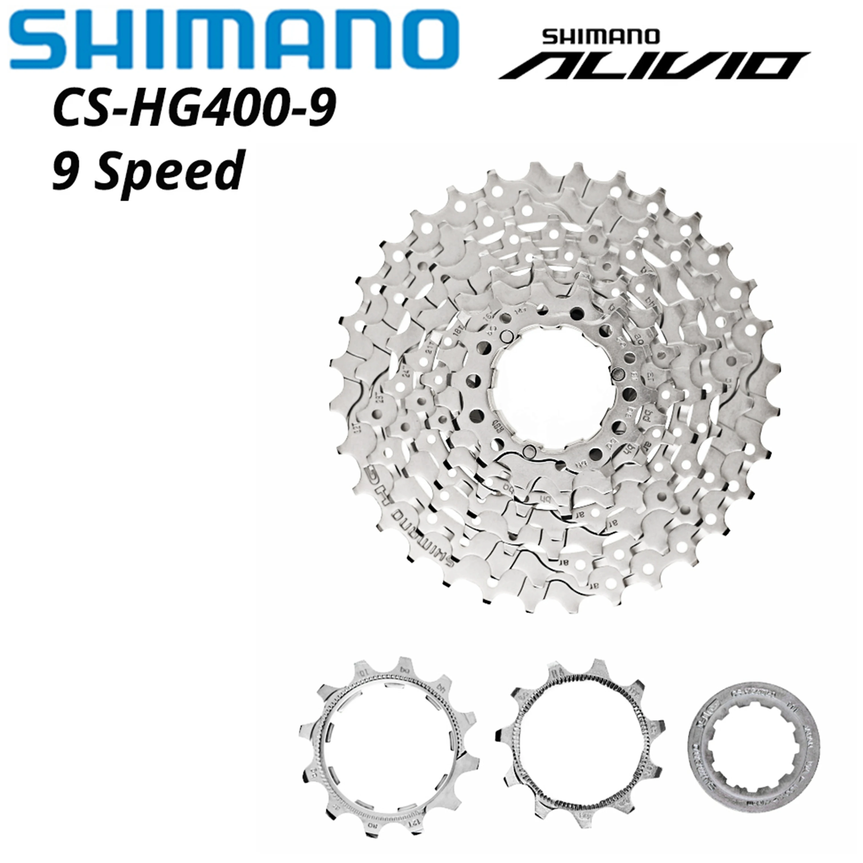 Shimano Alivio M4000 HG400-9 9 speed Bike Cassette MTB mountain bicycle freewheel HG400 9S 11-28T 11-32T 11-34T 28T 32t 34t 36t