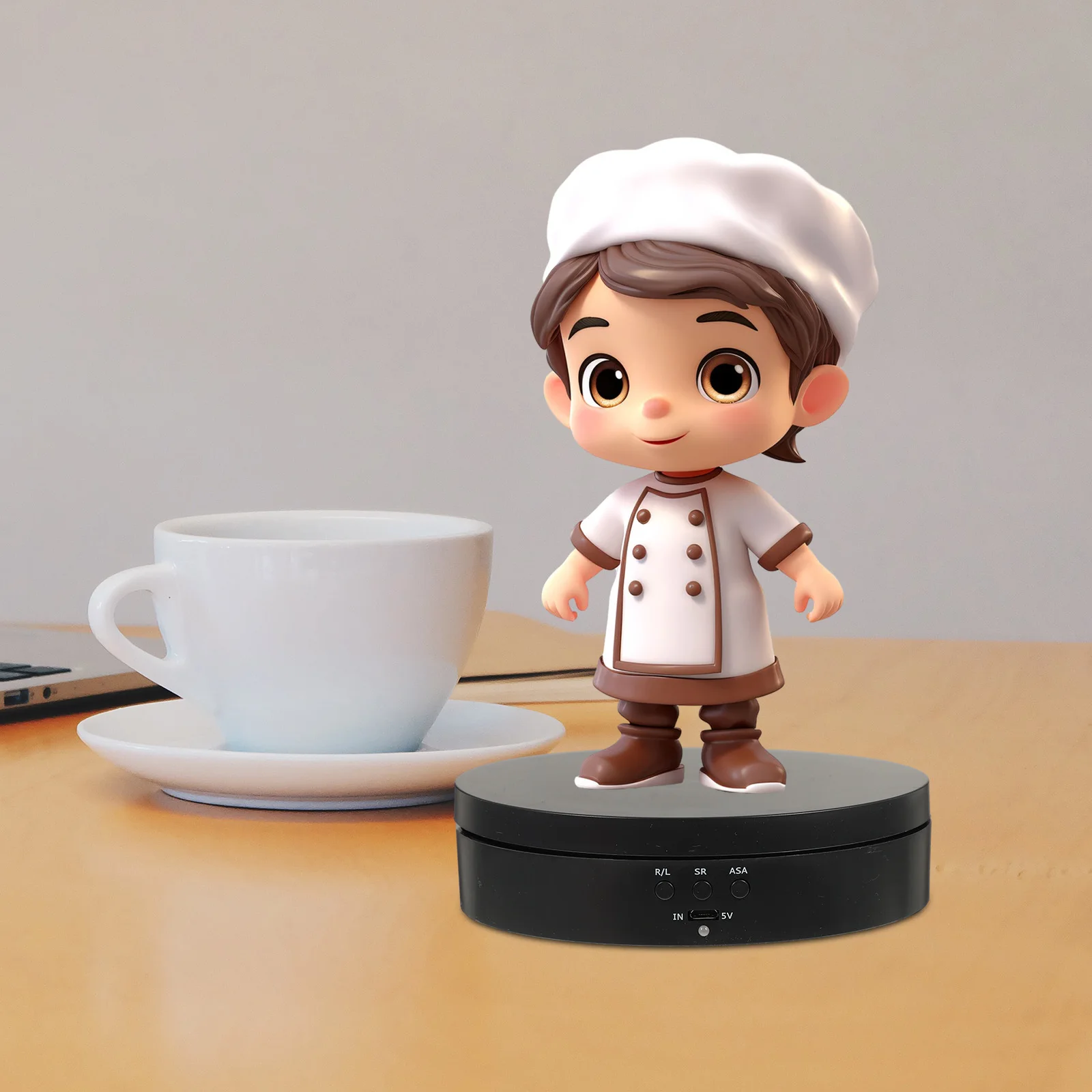

1pc Electric Rotating Display Stand 360 Degree Automatic Turntable Jewelry Holder 3Kg Load Capacity Smooth No