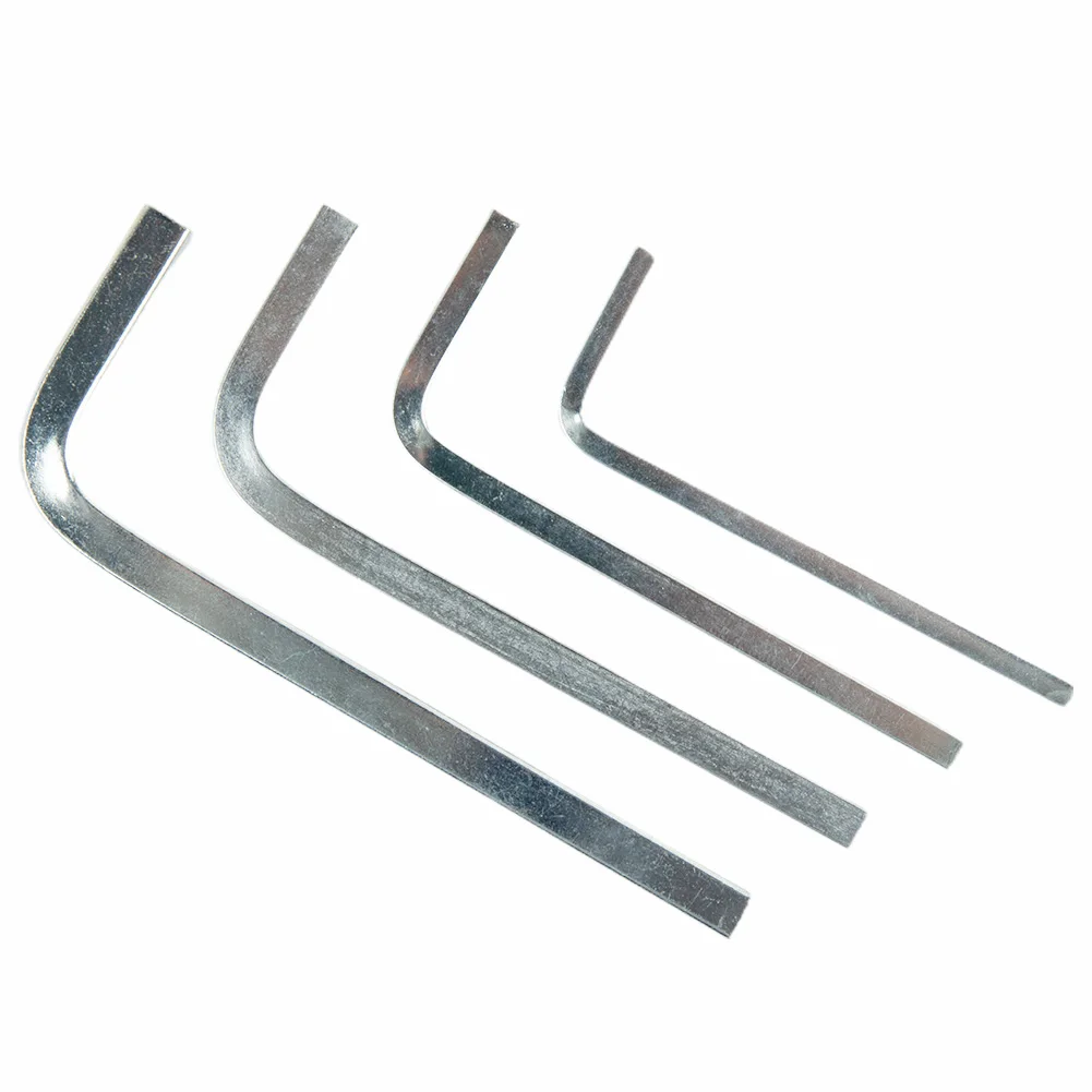 Simplify Tightening Square Screws with this 4Pcs L Shape Square Head Wrench Set of Chromium Vanadium Steel Material