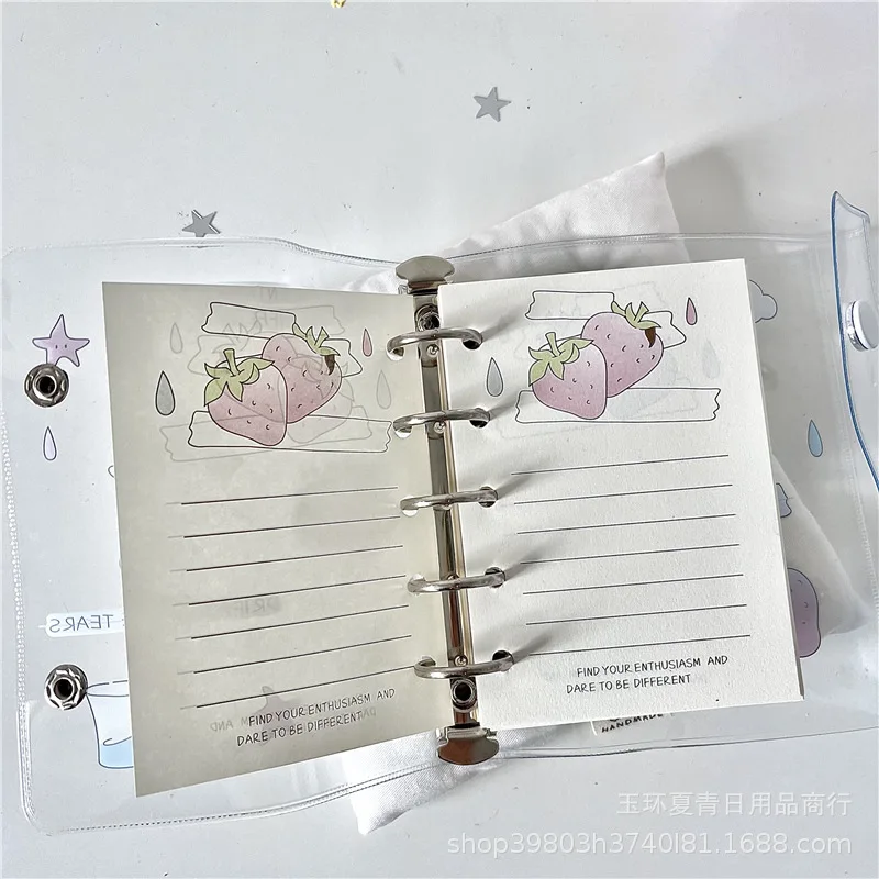 M5 50 Sheet Colorful Loose Leaf Binder Cover Notebook Refill Spiral Binder Inner Page Weekly Monthly To Do Inside Paper