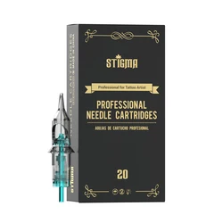 Stigma Tattoo Cartridge Needles 20Pcs (0.30MM/0.35MM) Professional Disposable Sterilized Safe Single Needles Makeup Body Supply