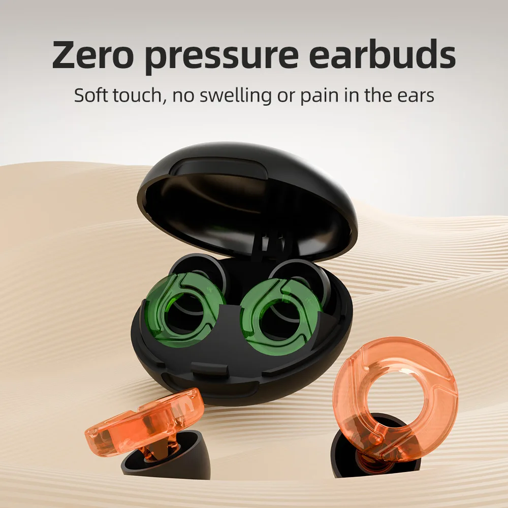 Eayburst Ultra Comfortable Sleep Ear Plugs Silent Soundproof Noise Reduction Earplugs For Concert Studying Sleeping Swimming