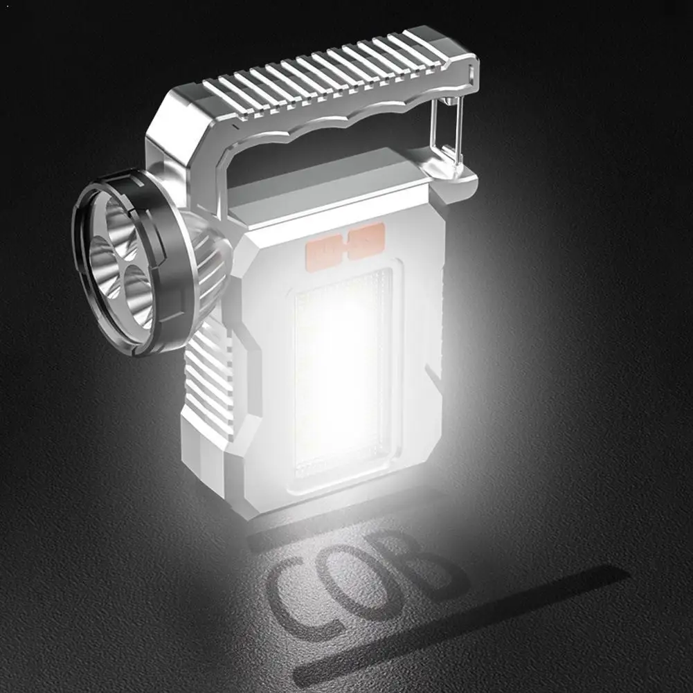 

Наружный ручной прожектор дальнего действия, мощный 3-светодиодный фонарик с высокой яркостью и длительным сроком службы TYPE-C, быстрая зарядка, сильный свет