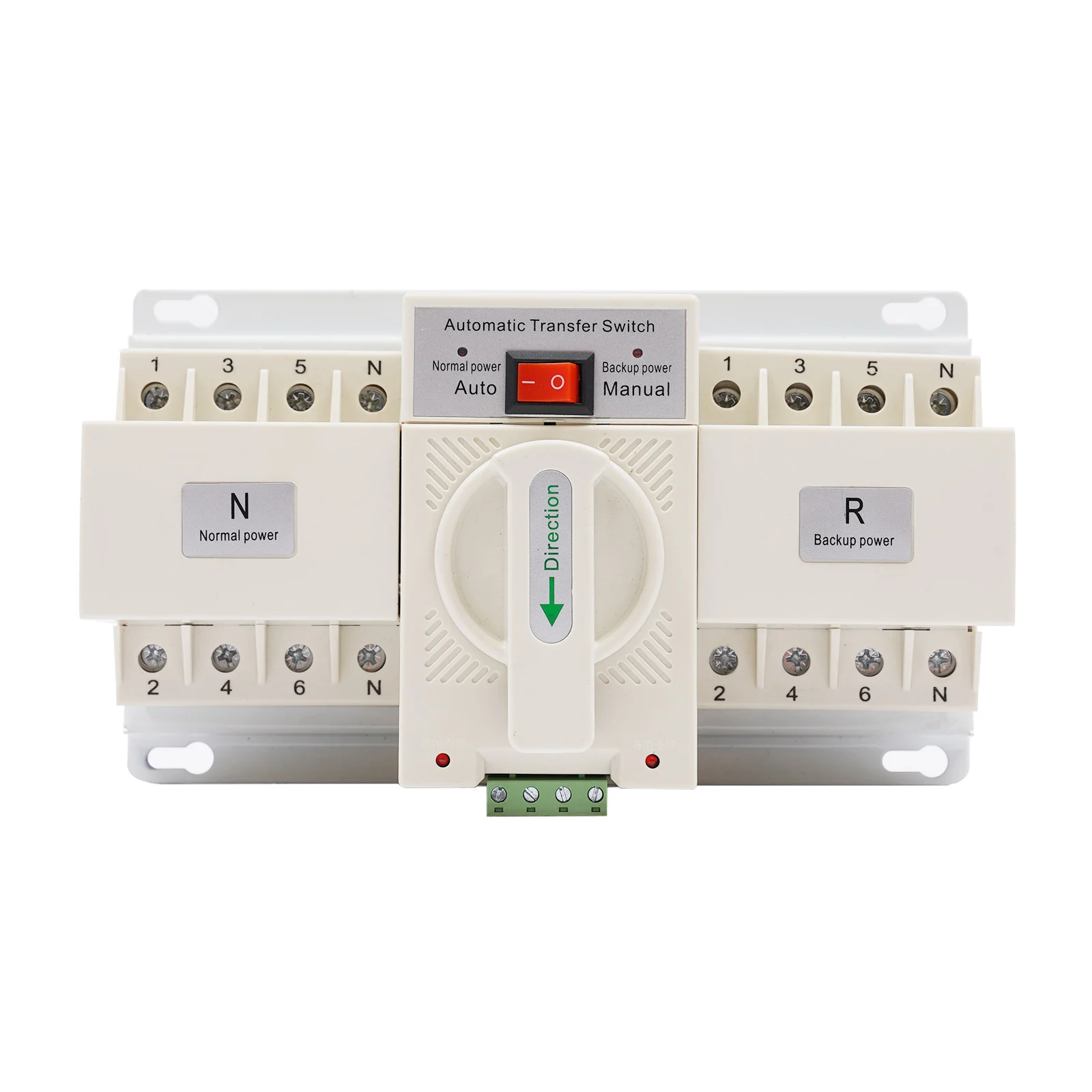 63A 2P Dual Power Automatic Transfer Switch Self Cast CB Level AC-33iB M6 Hole