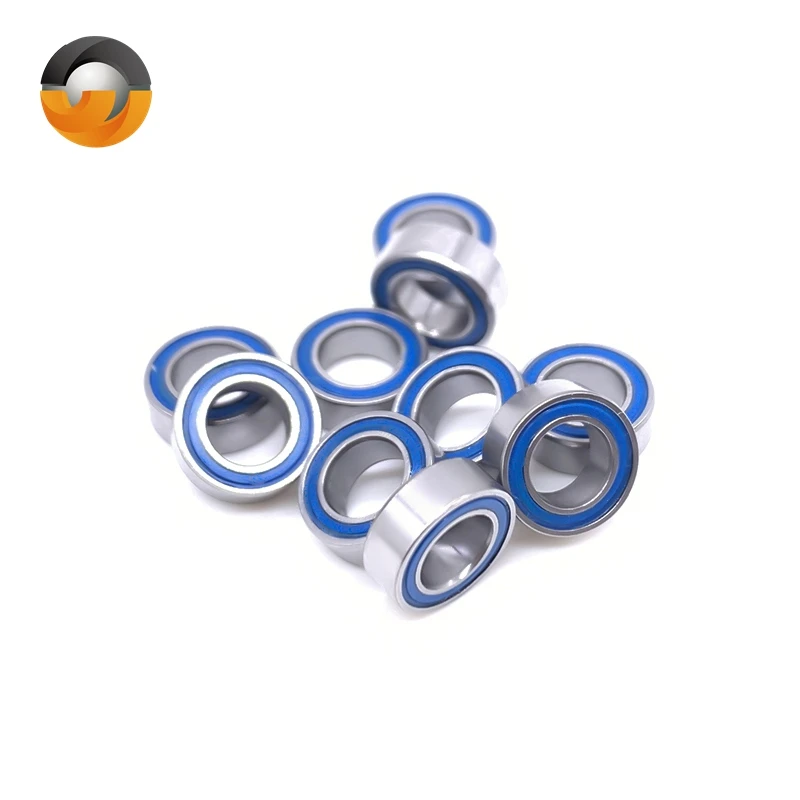 5pcs 4x7x2.5 mm MR74 2RS ABEC-7 Hobby Electric RC Cars Trucks Miniature Bearings L740D Blue Rubber Sealed