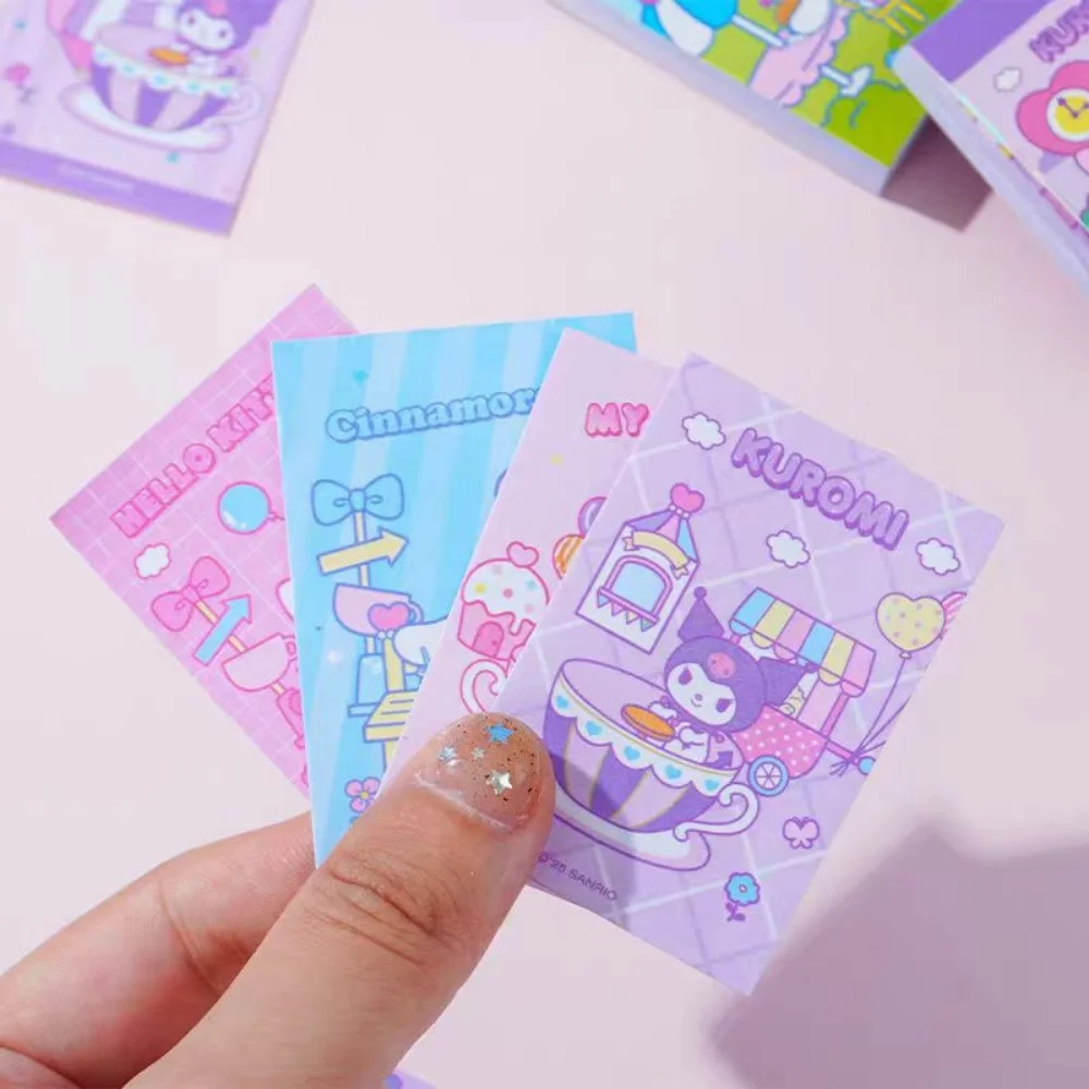 Genuíno sanrio olá kitty kuromi feijão adesivo livro kawaii melodia cinnamoroll dos desenhos animados decoração adesivos livros presentes para meninas