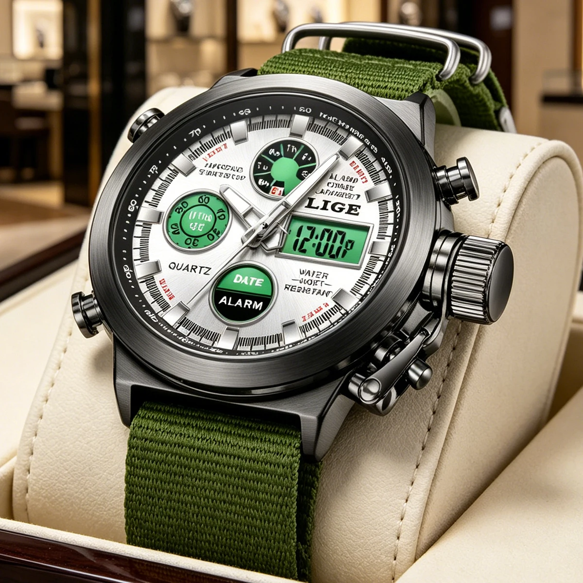 Smartwatch Branded Watches For Men - Relógios de Designer para Homens LIGE,
