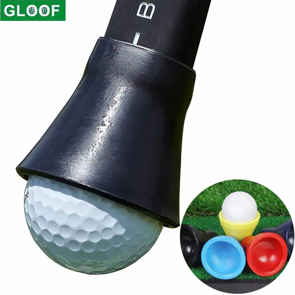 GLOOF 10 PCS Golf Ball Retriever Putter Picker Rubber Tool,Putter Ball Pick up, Each Color 2 Piece