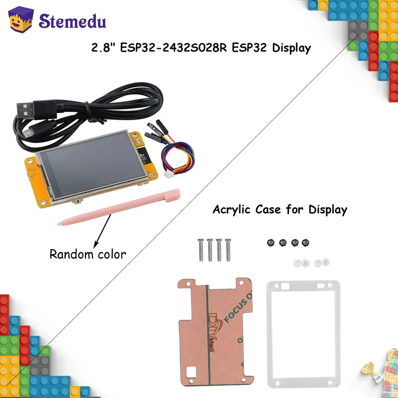 New 2.8'' inch ESP32 LCD Display Module ESP32-2432S028R 240*320 Resistive Touch Screen TFT with ILI9341 Driver for Arduino IoT