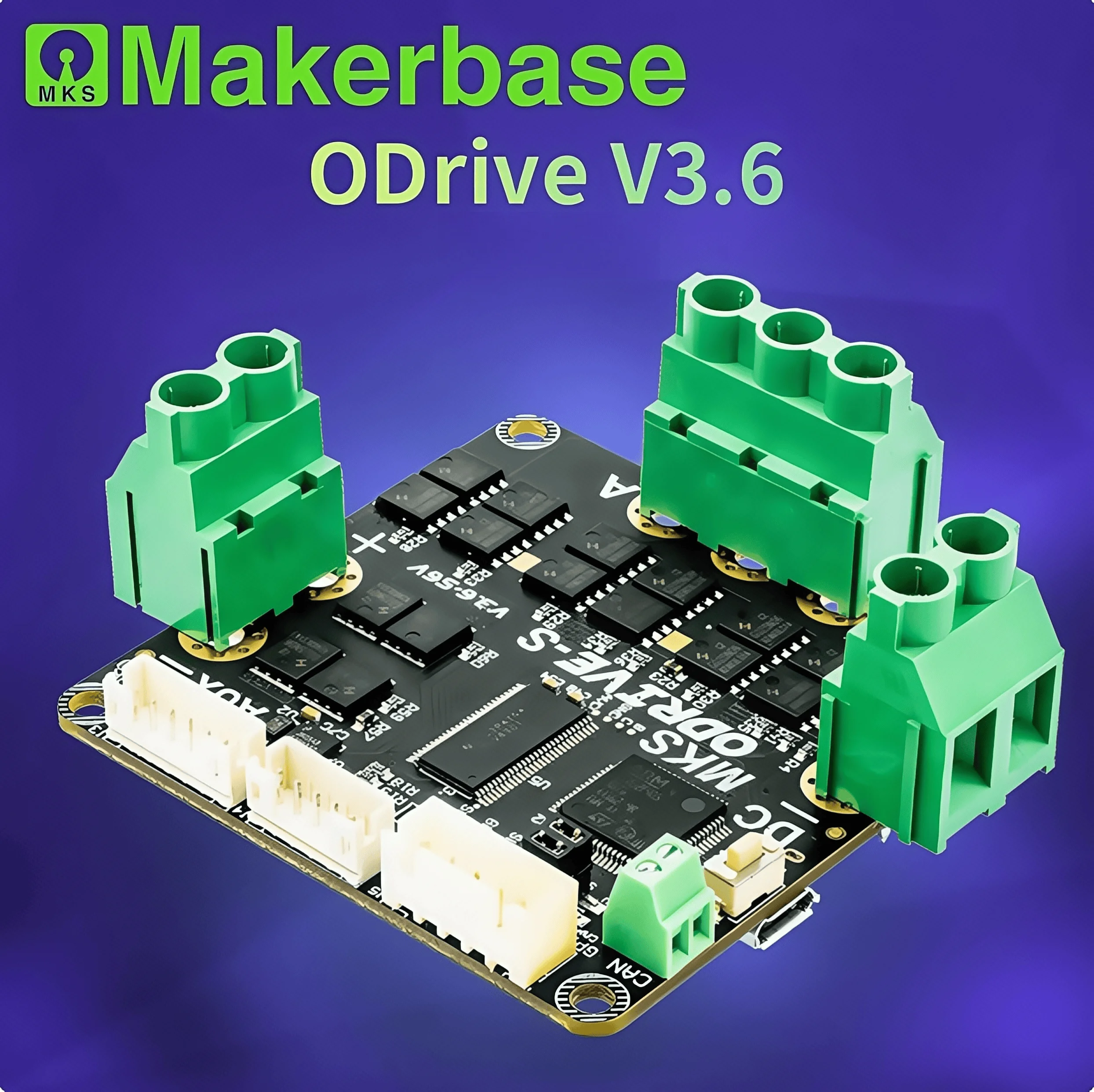 

Makerbase ODrive3.6 FOC BLDC Servo Single Motor Controller