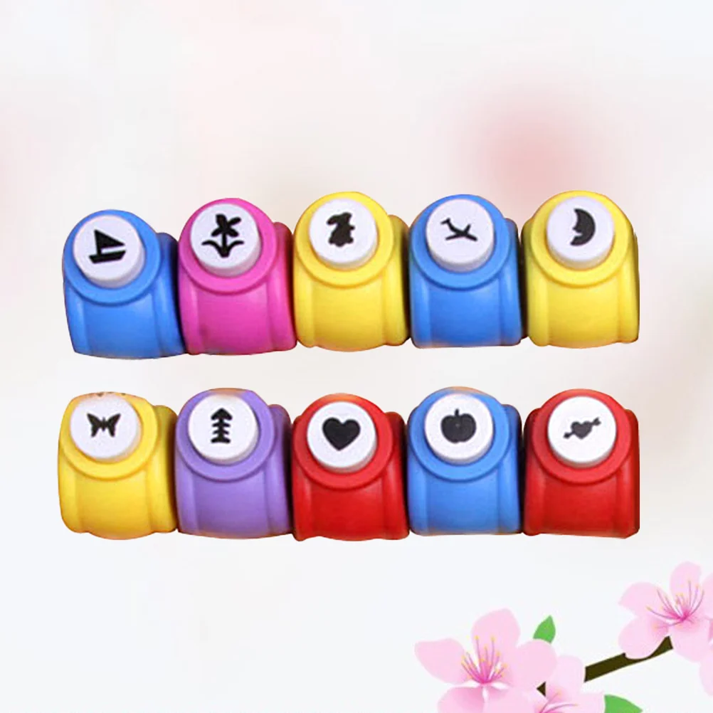 

10 PCS Kits Paper Punch Suite Scrapbooking Punches Hole Puncher Child Craft