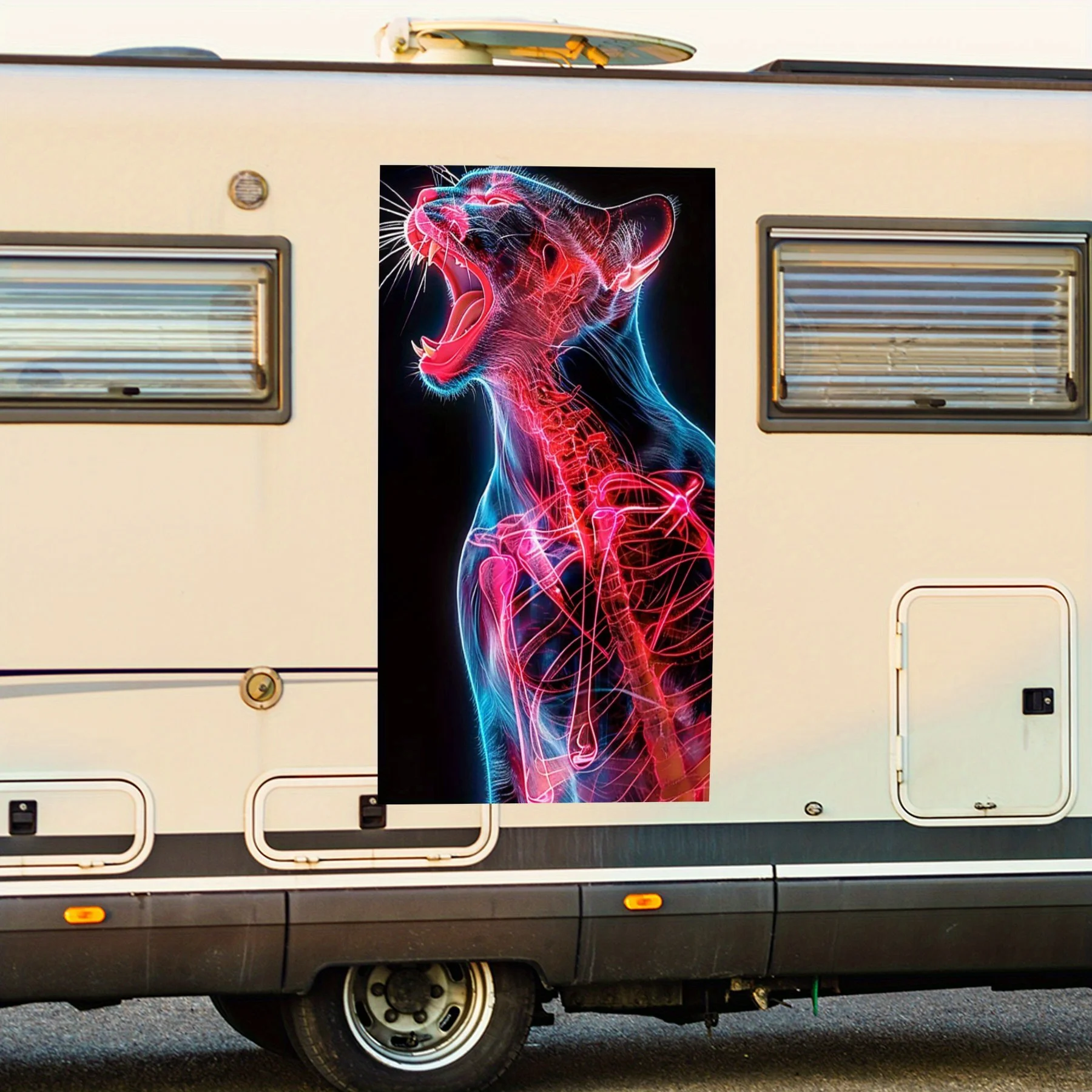 

Рентгеновская наклейка на автомобиль с котом, виниловая наклейка на заднюю часть автомобиля, водонепроницаемые самоклеящиеся виниловые наклейки для хвоста и бампера автомобиля, украшение Pro