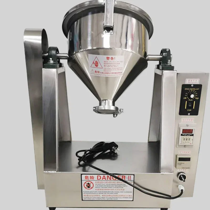 10L 20L Micro Stainless Steel Mixer Medicine Chemical Food Test Laboratory Mixer Mute Powder