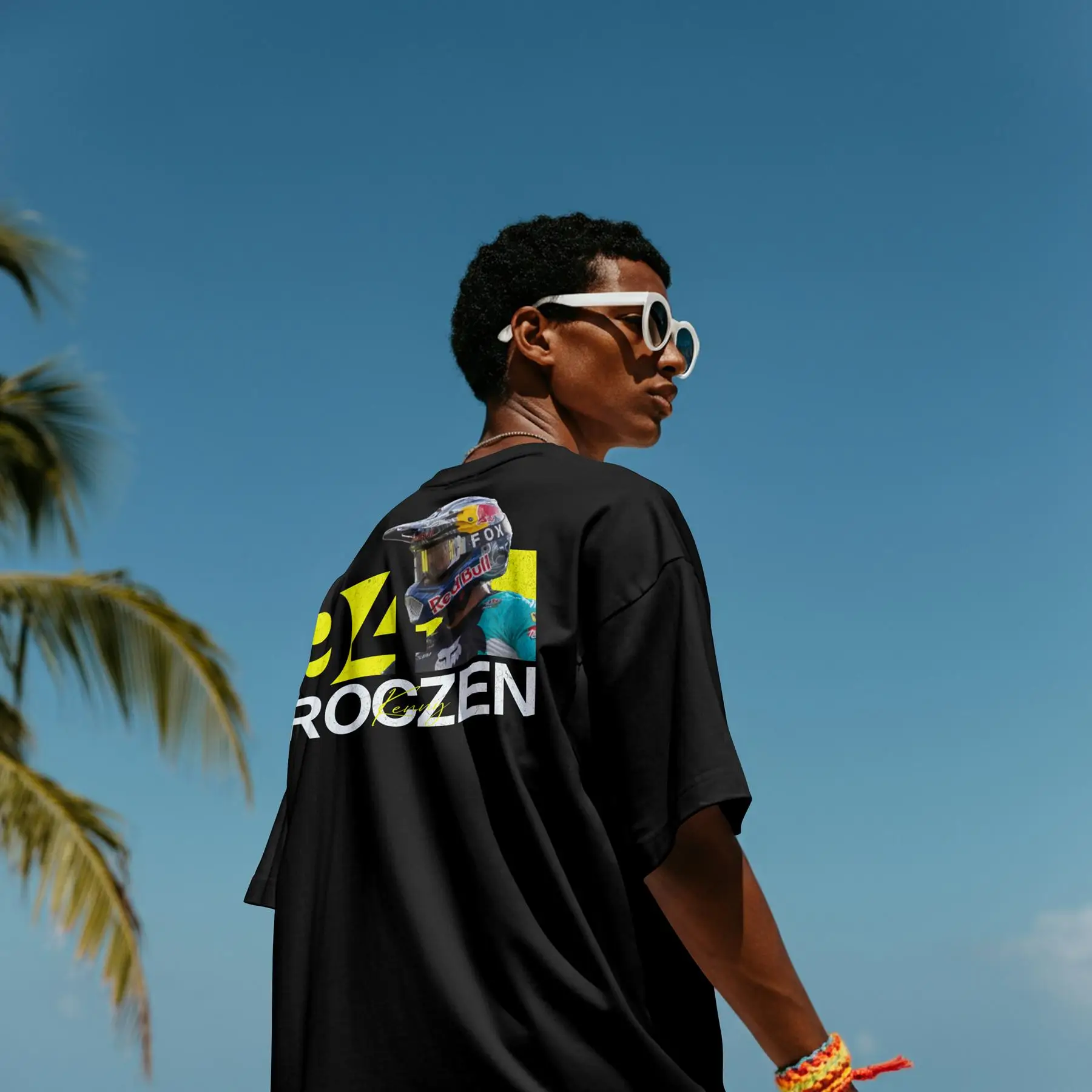 AliExpress NONE Ken Roczen Motocross T-Shirt - Supercross Rider Portrait, Ideal for Dirt Bike Fans & Racing Enthusiasts Collections