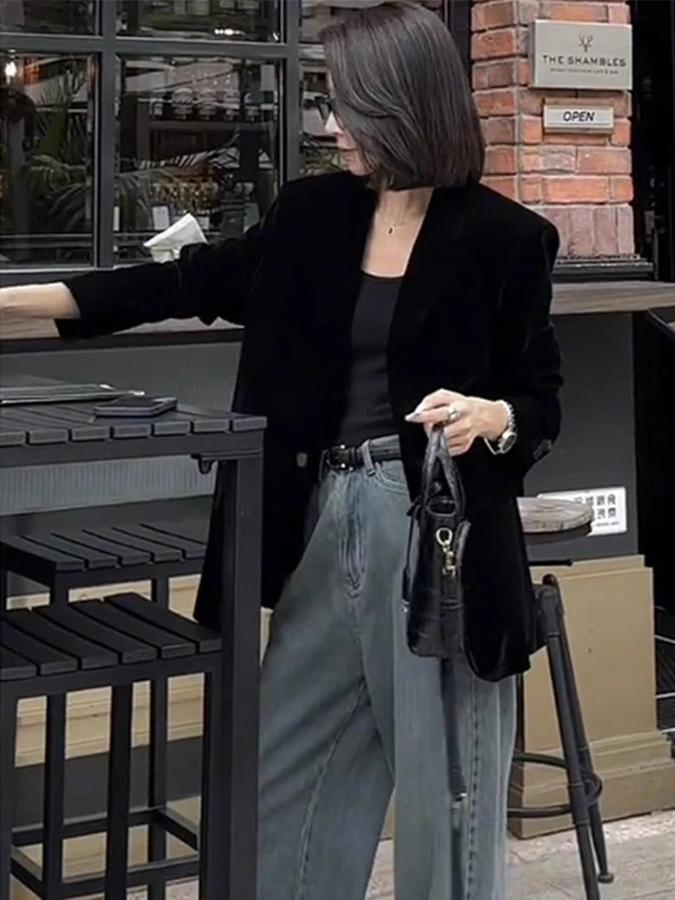 

Женский утепленный вельветовый пиджак Ele: Профессиональный, высококачественный, модный, на хлопковой подкладке, для весны и осени