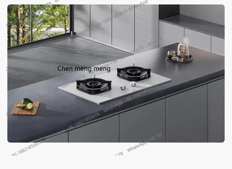 

White explosion-proof gas stove household double stove embedded natural gas liquefied gas stove