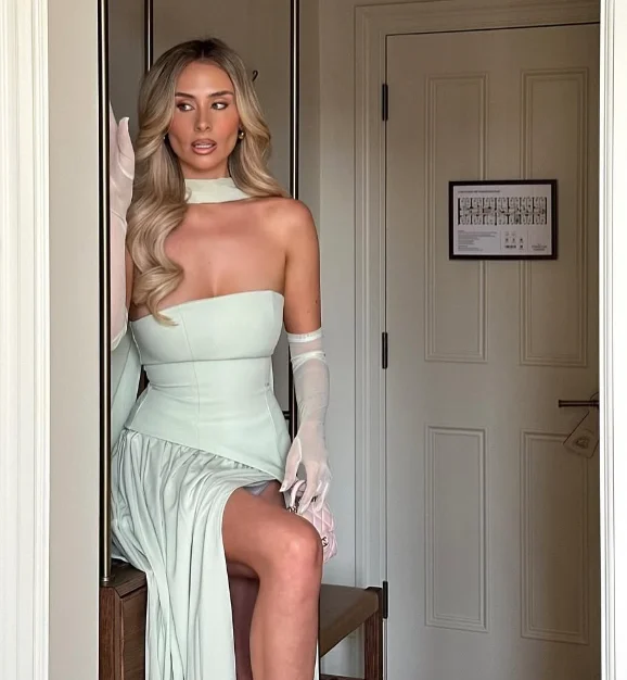 High Quality Customized Ankle Length Strapless Sleeveless High Fork Pleat Kleider Damen Elegant Vestidos De Gala فساتين سهره