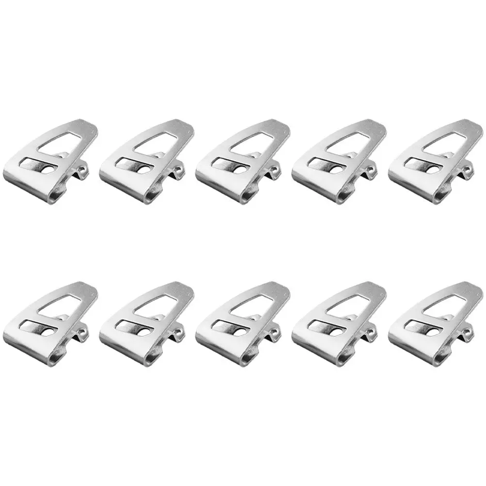 

10Pcs Impact Hammer Drill Belt Clip Steel Tool Hook Easy Install Drill Belt Hook for Cordless Driver Tool Holder