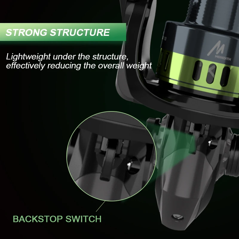 MEREDITH Schütze Serie Edelstahl Lager Spinning Angeln Reel 16KG Max Washer Drag Für Meer Angeln Karpfen Angeln