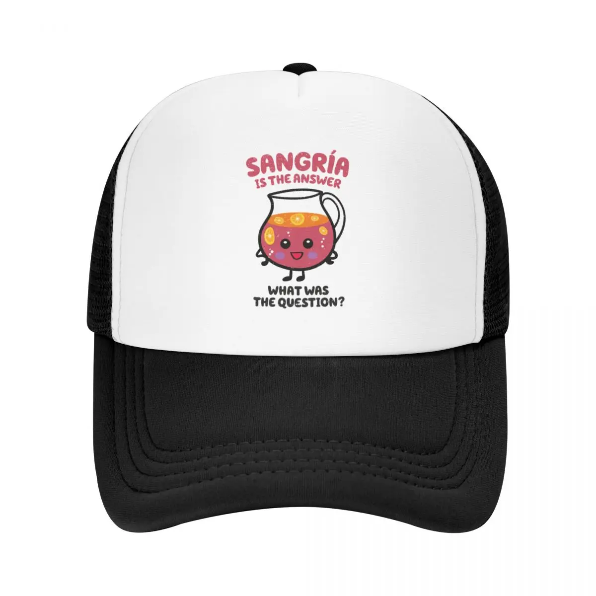 

Sangria is the answer Baseball Cap Christmas Hat luxury woman cap Custom Cap Golf Hat Man For Women Men's