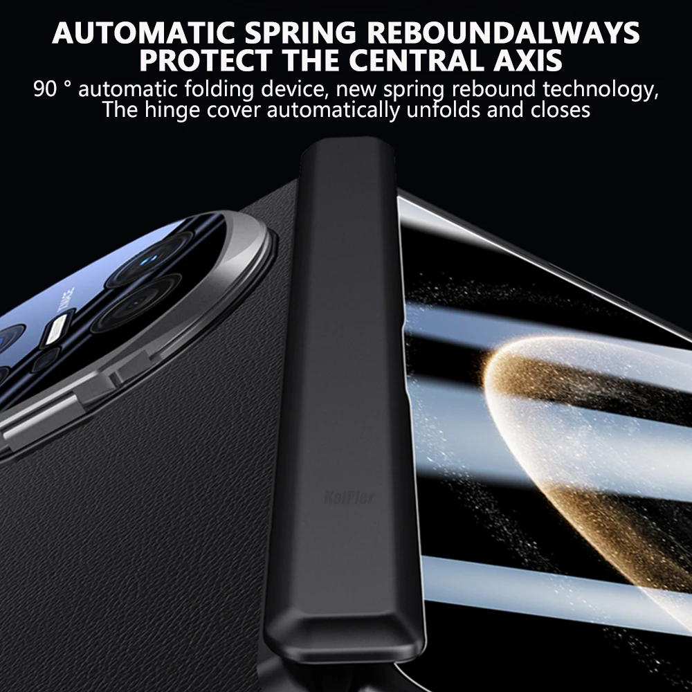 

Leather Transparent Clear Case for Huawei Mate X6 5G Case 2025 Hinge Protection Full Kickstand Holder Matte Stand Case Cover