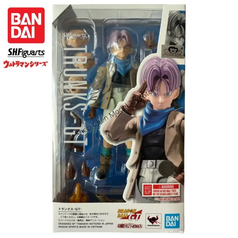 

В наличии Bandai S H Figuarts, оригинальная фигурка Dragon Ball Gt Torankusu, модель куклы, новая коробка, игрушки, модель гаража