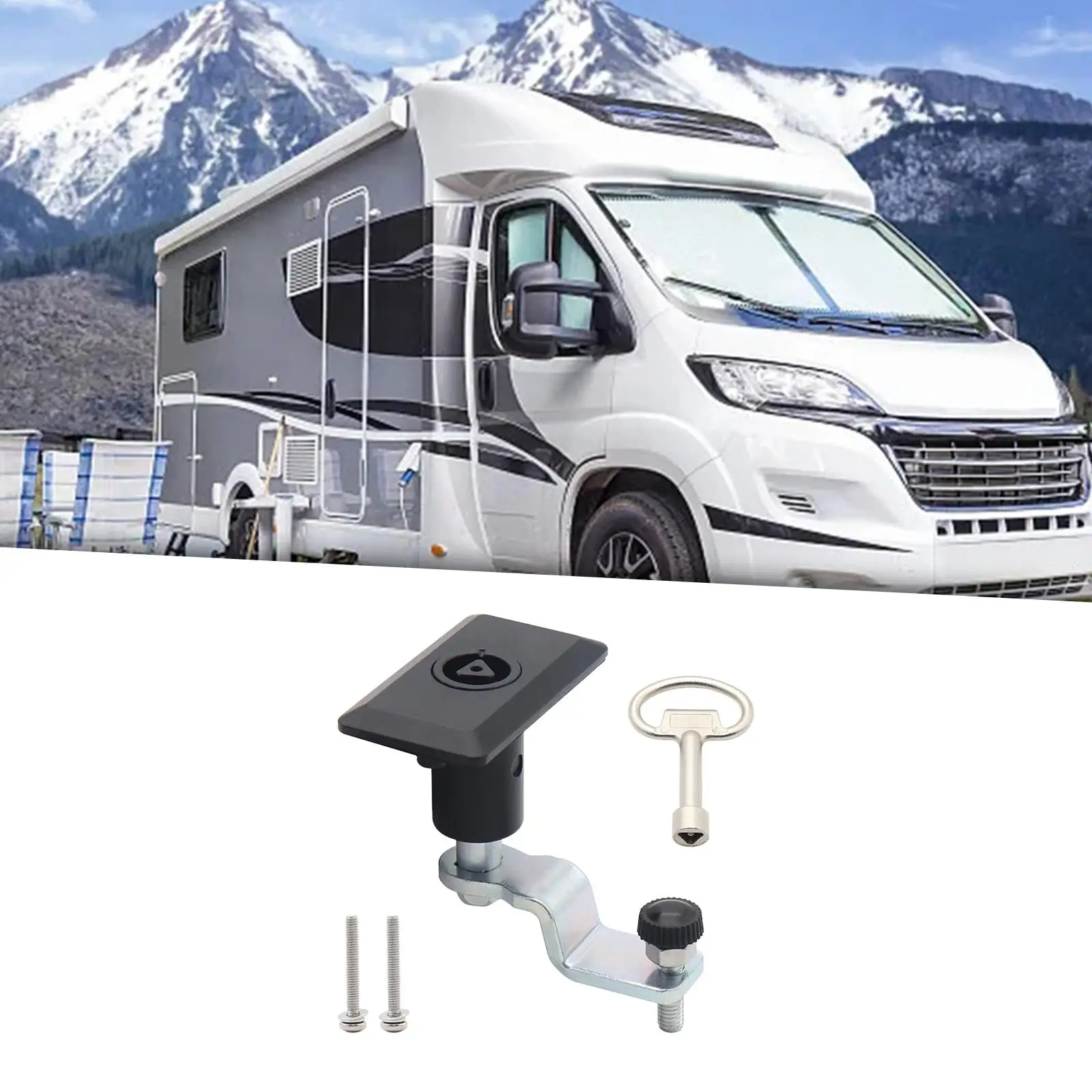 RV สลักประตูอุปกรณ์เสริม Universal IP65 เปลี่ยนชิ้นส่วน Key Camper ประตูล็อคสําหรับเรือยอชท์รถพ่วงม้า Cargo Haulers