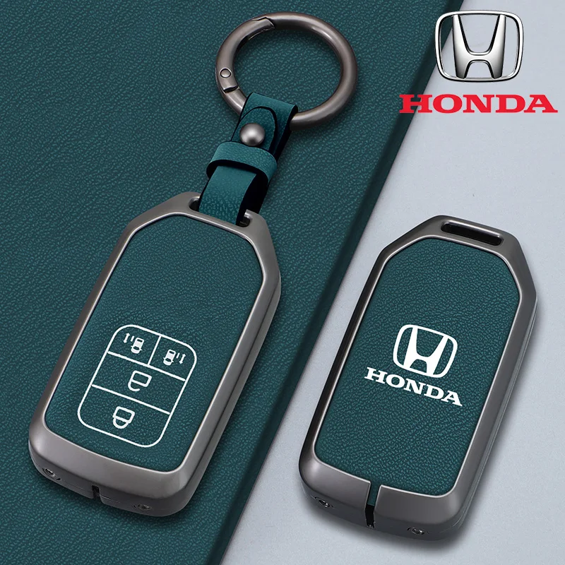 Zinc Alloy Car 4 Buttons Remote Key Case Cover Protection Shell For Honda Stepwgn Odyssey Freed Elysion MPV Keychain Accessories