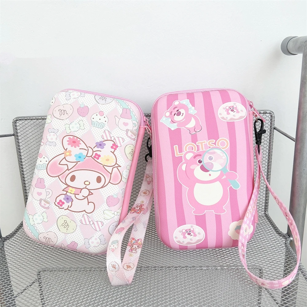 EVA Zipper Hard Headphone Case Portable Pouch Box Earphone Storage Bag USB Cable Organizer Cover Melody Lotso Pochacco Kuromi