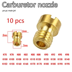 10PCS Main Jet Kit M5 75-195 PWK/SHA/SHB/PHBG/OKO VM22/24/26 PE 125-250cc 157QMJ Dirt Bike Pit Bike Mini Bike ATV