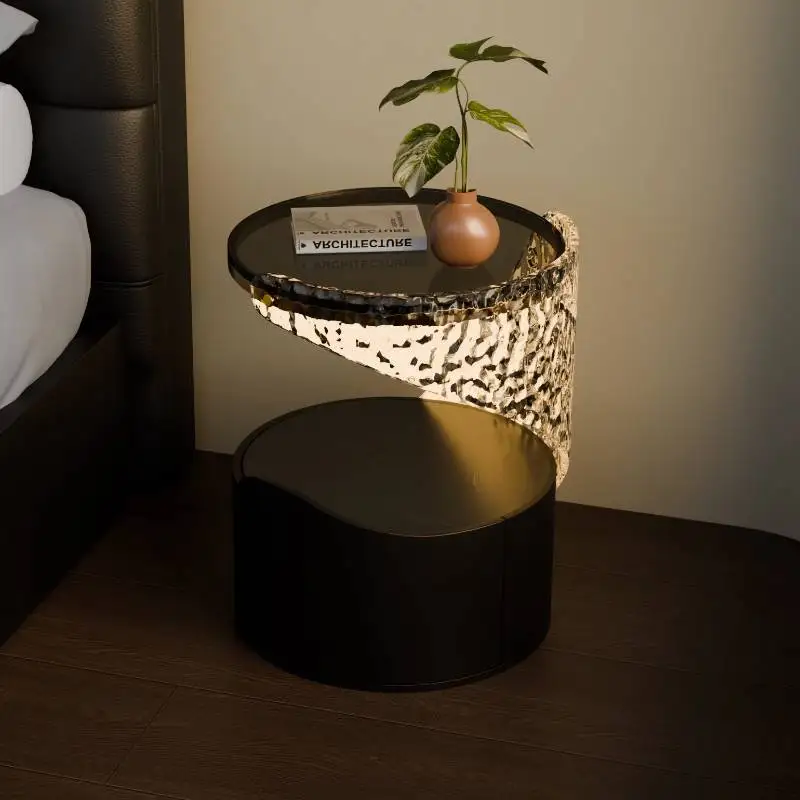 

Storage Bedroom Nightstands Princess Transparent Unique Luxury Salon Nightstands Coffee Living Room Mesas De Noche Furniture