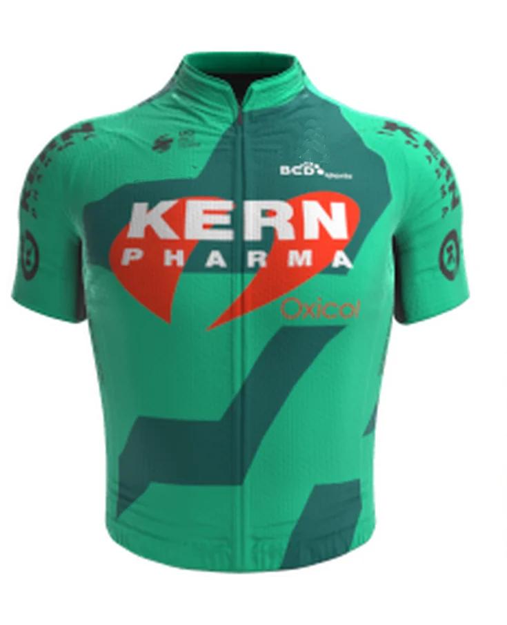 LASER CUT 2025 Equipo Kern Pharma TEAM SHORT SLEEVE CYCLING JERSEY SUMMER CYCLING WEAR ROPA CICLISMO+BIB SHORTS