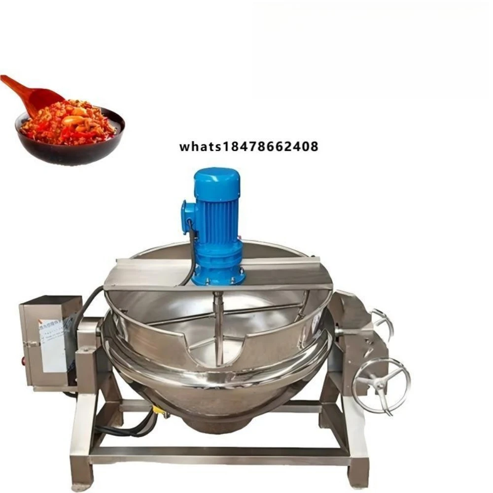 Industrial Automatic Fruit Jam Chili Sauce Porridge Making Machine Jam Cooking Mixer Machine