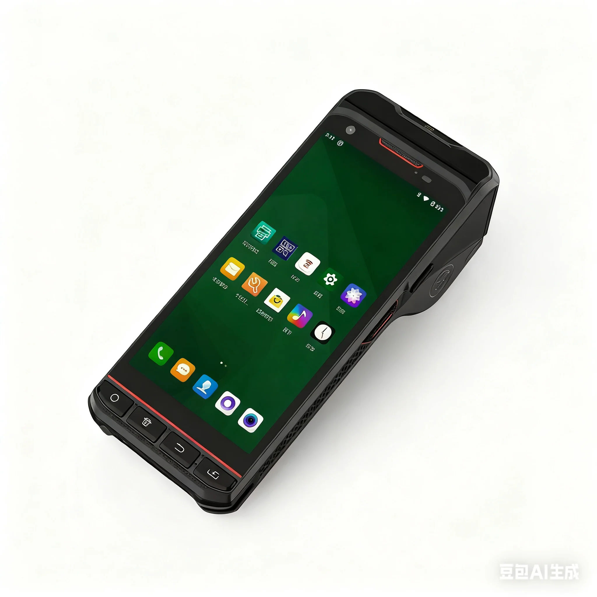 

5.5 Inch Android Handheld POS Terminal Rugged PDA with Thermal Label Printer 1D/2D Barcode Scanner Self-adhesive Label Printing