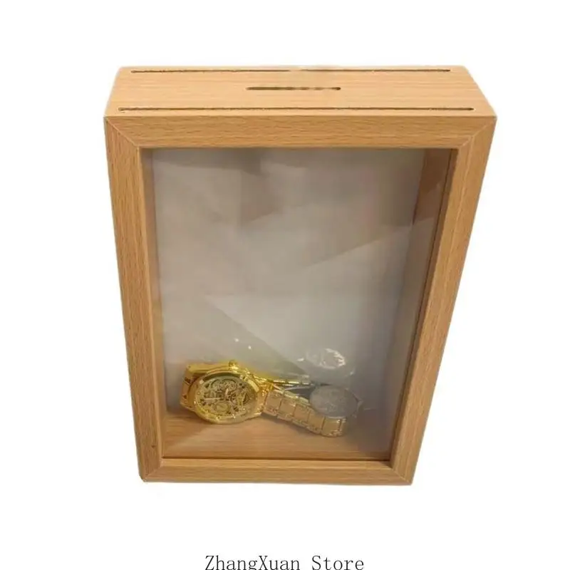 Discreets Money Saving Box Picture Frame Piggy Banks Coin Holder for Kids and Adults Encouraging Fun Saving Habits
