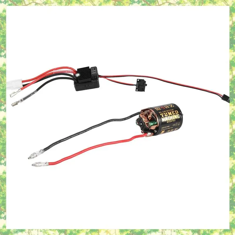 

T84C-540 Brushed Motor With 1060 Brushed ESC 60A 2-3S Lipo Waterproof Electric Speed Controller For RC 1/10 Crawler Car