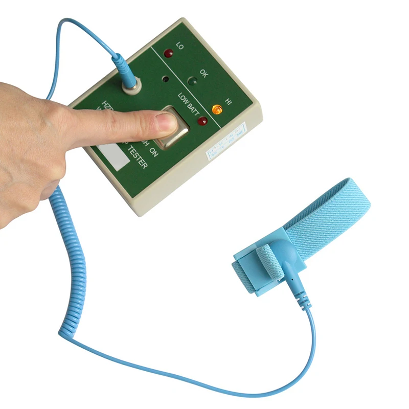 Anti static wrist strap tester HZR-171 static ring detector
