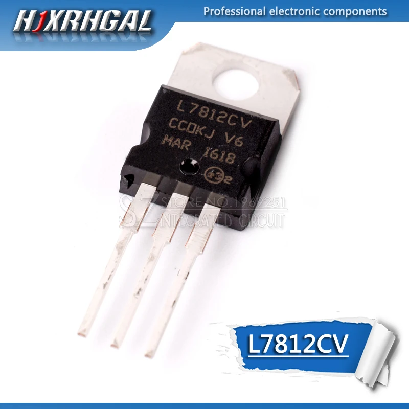 10pcs L7812CV TO220 L7812 TO-220 7812 stabilivolt voltage-regulator tube