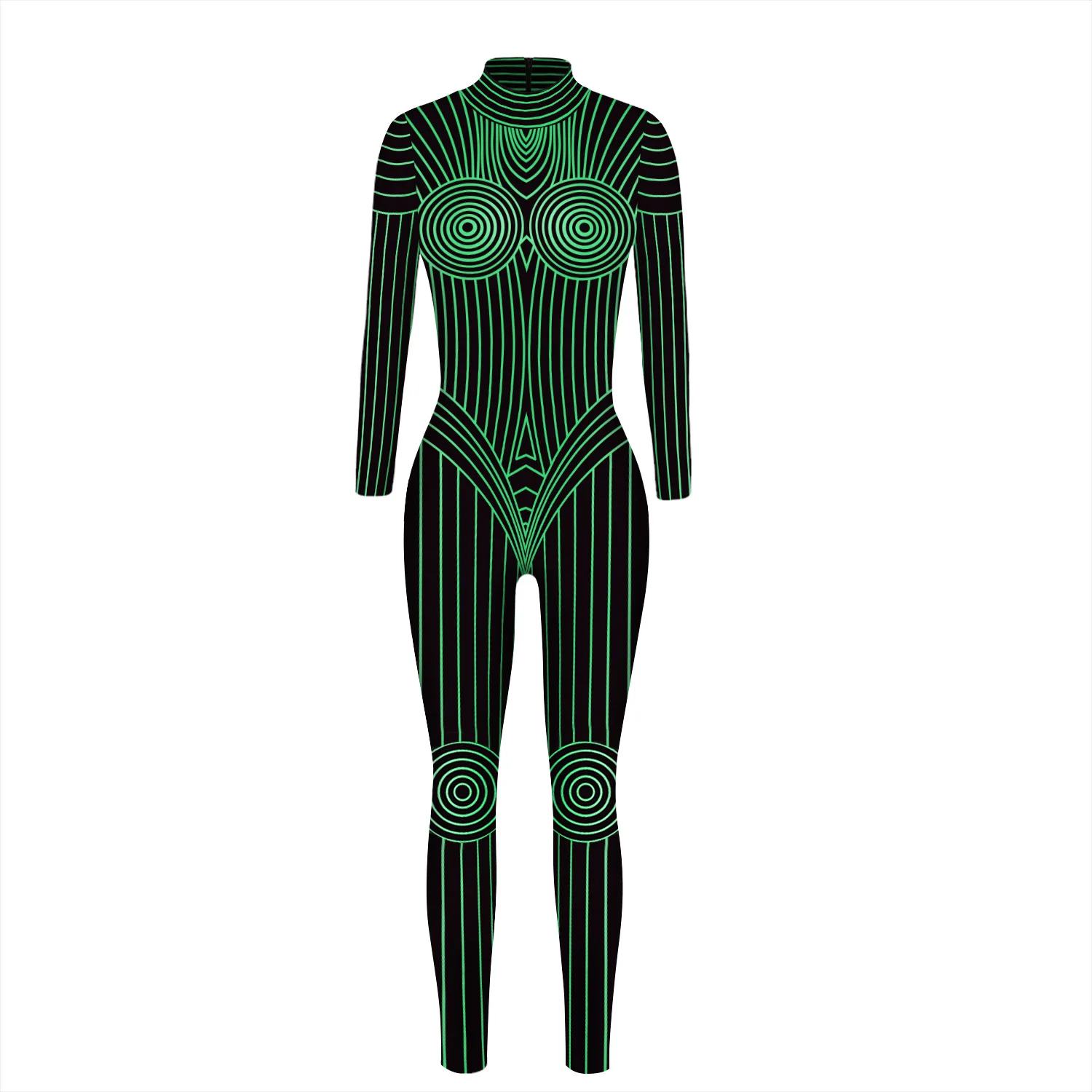 Sexy The Future Cosplay Costume Future Robot Punk Gothic Jumpsuit Catsuit Sexy Women Cosplay Costumes Zentai Halloween Bodysuit