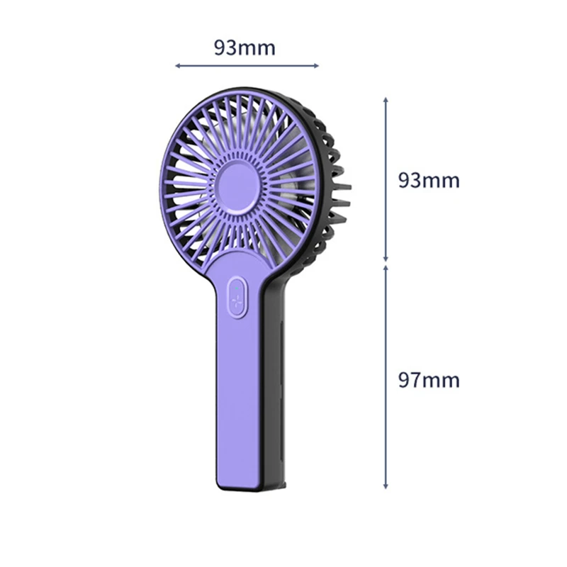 Открытый портативный мини ручной вентилятор USB Перезаряжаемый 2000mAh с батарейным питанием беспроводной электрический вентилятор с воздушным охлаждением
