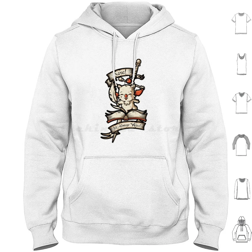 Save! It'S Always Wise Hoodie cotton Long Sleeve Save Point Pop Culture Final Fantasy Gamer