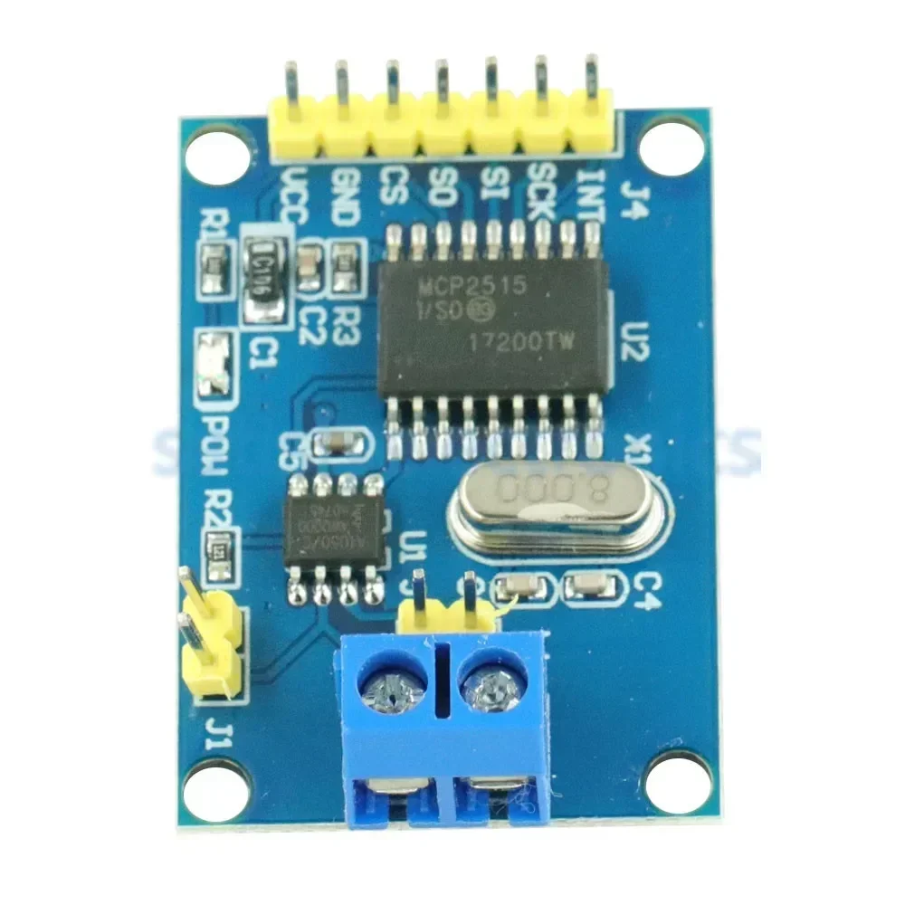 

MCP2515 CAN Bus Module Board TJA1050 Receiver SPI For 51 MCU ARM Controller