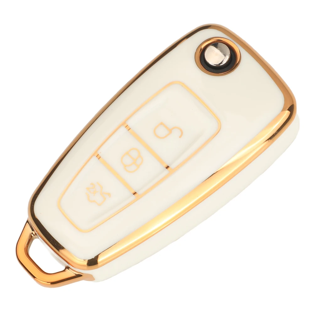 

jingyuqin Remote Car Key TPU For Ford Mondeo Focus 3 MK3 Kuga Fiesta Escape Ecosport Case Cover Part Protect New