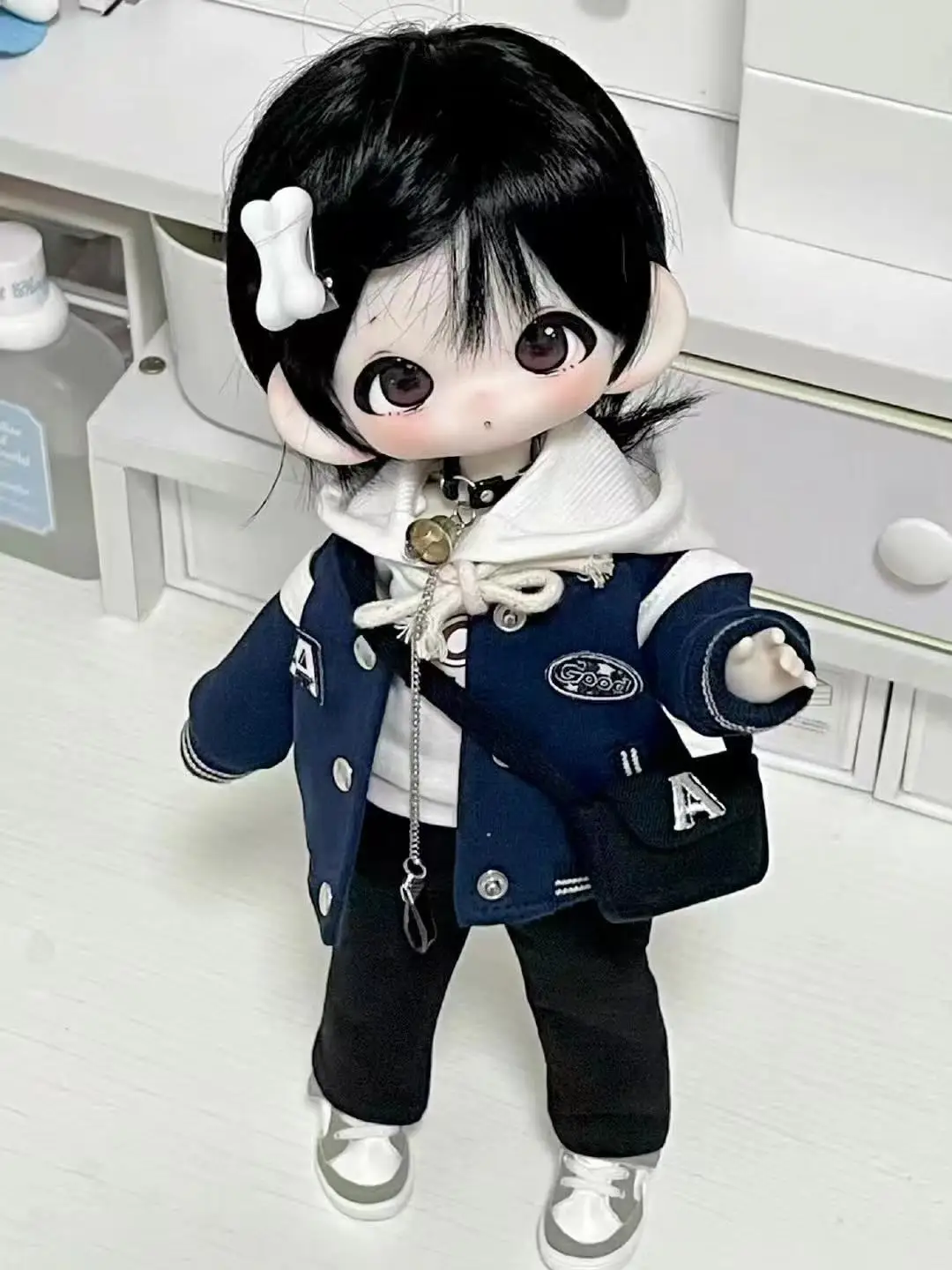 New 1/6 Doll's Clothes Suit for 30cm Bjd Doll Dress Up Cute Baseball Set Dress Up Girl Toys Play House Doll Accessories, No Doll