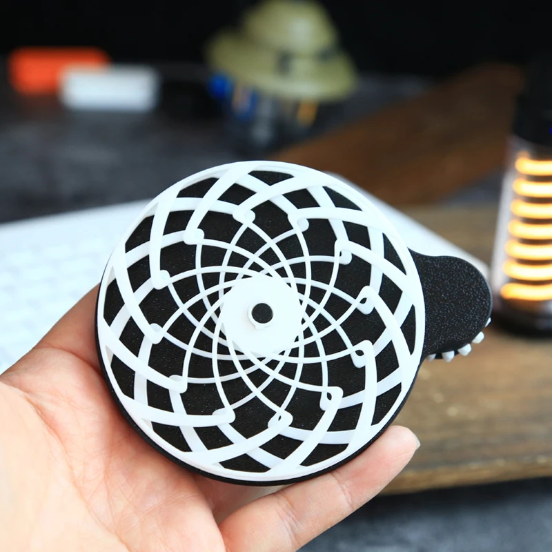 3D プリントダイナミックフィジェットスピナースパイラルサイケデリックギア指先スピナースタイリッシュなミニマリスト楽しいストレス解消おもちゃモデル