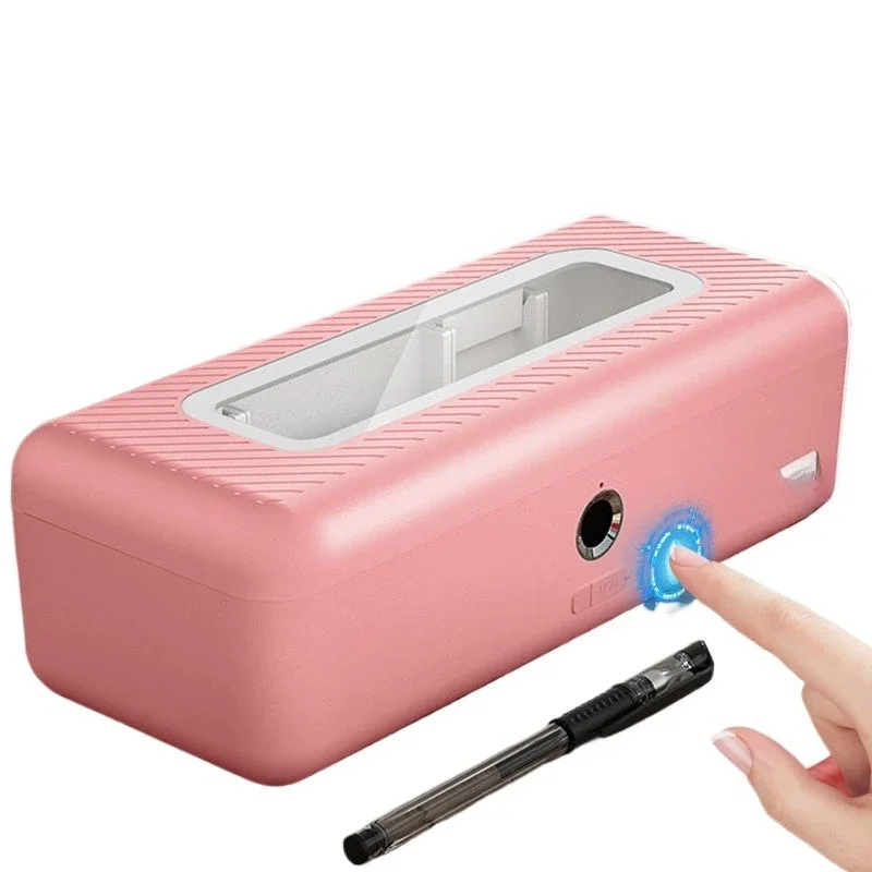 

Fingerprint Stationery Box Password Lock Pencil Box Children's Multifunctional Black Technology Internet celebrity Premium