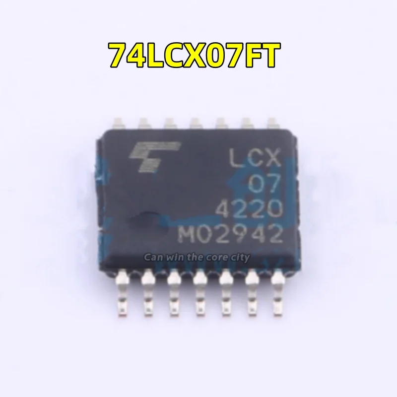 1-100 PCS/LOT New 74LCX07FT screen LCX07 package: TSSOP-14 buffer/drive/transceiver