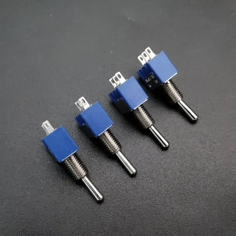 20Pcs Two Way 3 legs Mini Electric Guitar Humbucker Pickup Coil Split Selecting Switch AC 125V 6A ON/ON Blue