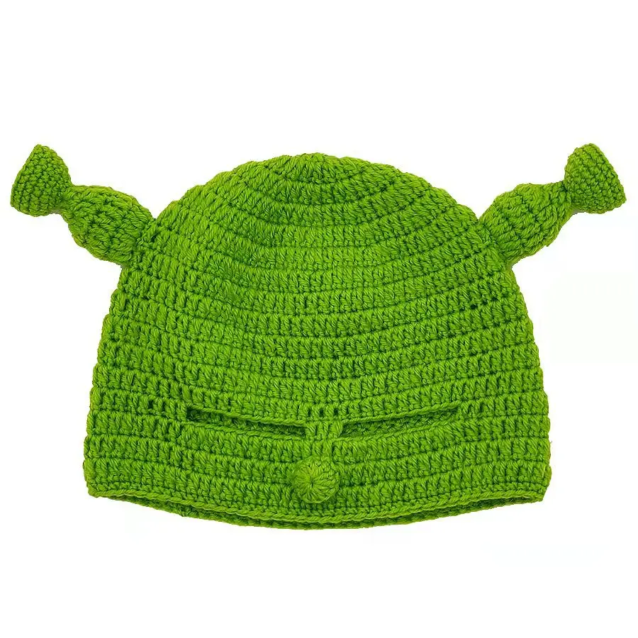 Long Monster Shrek Cartoon Funny Cute Personality Woolen Knitted Hat